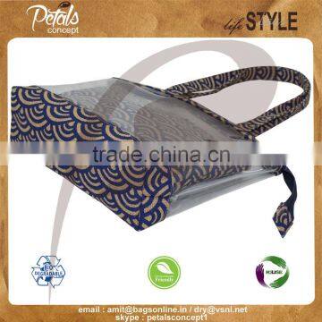 PVC With Jute See Through Female Purse photo-3