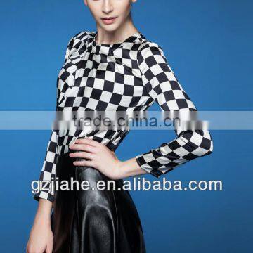 Fashion design plaid women shirts casual women tops