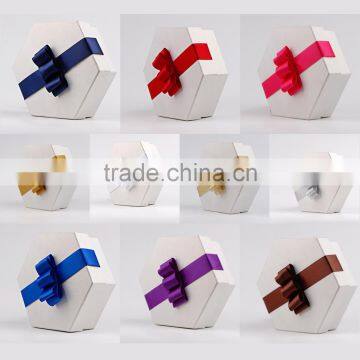 pre-made gift elastic satin ribbon bow