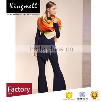 Shawl Custom Solid Color Winter Wool Cashmere Scarf photo-3