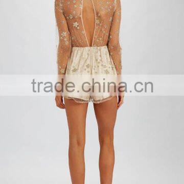 Shiny Glitter Party Playsuits Women Fashion Design Sexy Playsuit photo-6