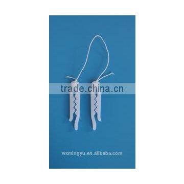 PLASTIC CLIP WITH RUBBER STRING 3.8cm Plastic Tooth Clip photo-2