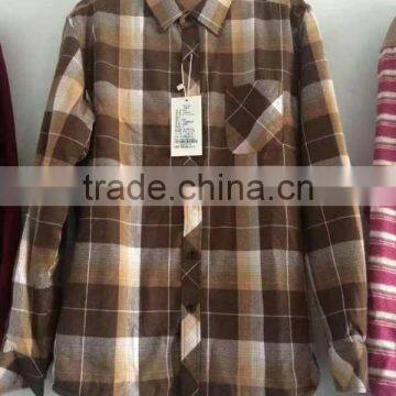 GZY Men Brushed Plaid Shirt Outdoors Mixed Winter Model Stock Export Europe Warehouse Gaungzhou Stock 2017 High Quality photo-2