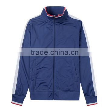 Custom new design modern best quality 100% polyester anti-pilling wholesale tricot jacket men clothing