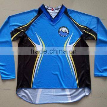 100%polyester customized downhill jersey short sleeve/long sleeves