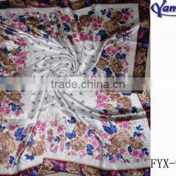 Fashion hot designer satin latest scarf