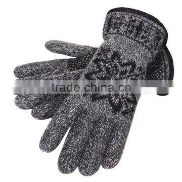 High Quality Cashmere Wool Thick Fleece Mens Winter Knitted Gloves photo-4