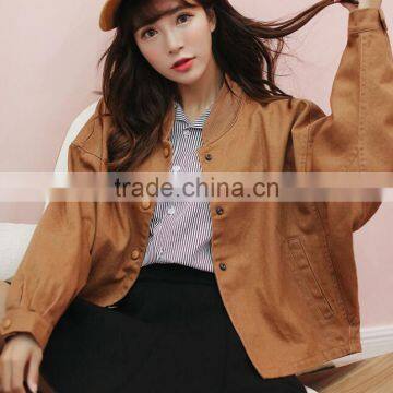 Zm35733a New Design Girls Coat Casual Sports Jean Jacket Wholesale photo-2