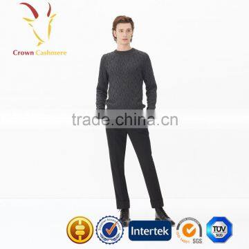 Hot Sale Cable New Design Plain Sweaters Pullover for Men photo-5