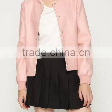 Runwaylover EY1043C Women pu Leather Jackets Ladies Short Jackets photo-2