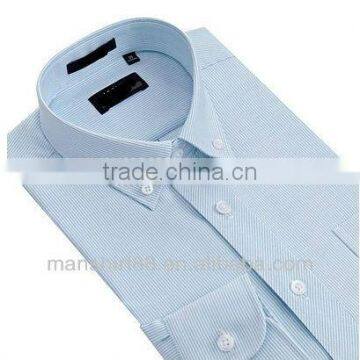 Decent Button Down Cut Away Collar Oxford Stripe Dress Shirt