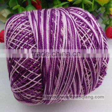 100% Mercerized cotton / Egyptian cotton ,reflective knitting yarn