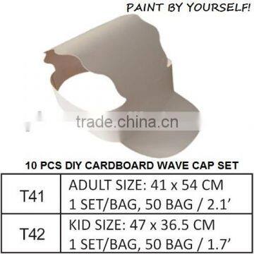 10 pcs papaer craft DIY cardboard wave cap