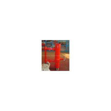casing cementing head with double plug