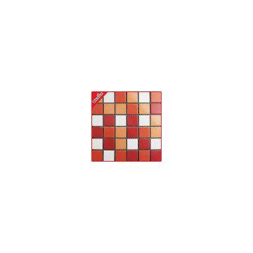 48x48mm Red Swimming Pool Mosaic Tile,Swimming Pool Tile, Crackle Ceramic Mosaic, Glazed Ceramic Mosaics,Ceramic Mosaic Tile,Glazed Wall Tile PYH313 photo-3