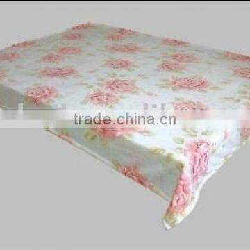 Coral Fleece Blanket( Floral---Peony)