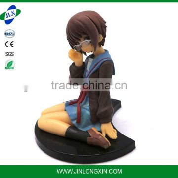 Wear glasses girl growing sex pvc figure