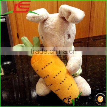 Baby Rattle Toy Plush Bunny Rabbit With Carrot Stuffed