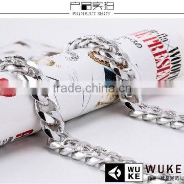 aluminum chain metal pendant necklace hip hop necklace Thick metal accessories