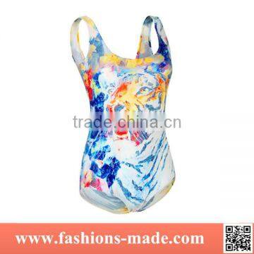 3D Printed One Piece Distinctive Colorful Swimwear for Women