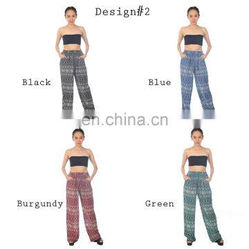 Lofbaz Women's Pattern Printed Wide Leg Palazzo Pants photo-3