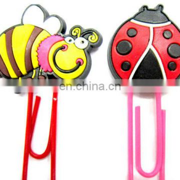 custom insect shape logo with various size various color bookmark clips