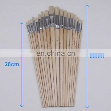 18-Piece Long Handle Bristle Hair Artist Painting Brush Set In PVC Box photo-5