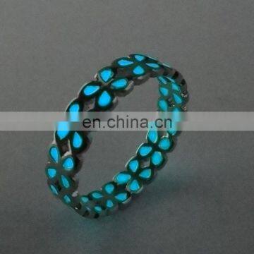 Luck Hollow Out Glow in the Dark Ring Luminous Ring For Men Women photo-3