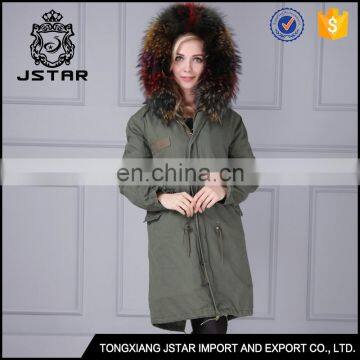 Nice Looking Winter Womens Colored Fur Coats
