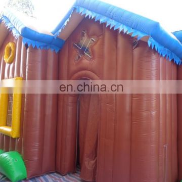 New design customized inflatable house/woden cabin tent