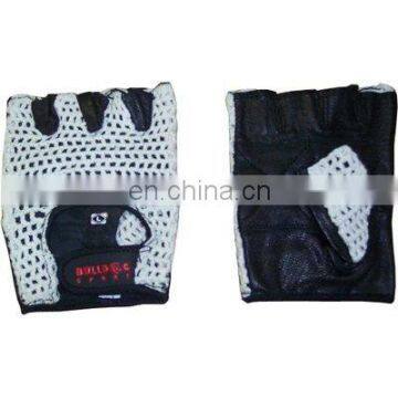 HMB-2033B LEATHER FINGERLESS MESH GLOVES NET SUMMER