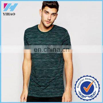 Yihao new Men's T-Shirt With Space Dye And Relaxed Skater Fit summer casual t-shirt workout men printed t-shirt Men clothin2015