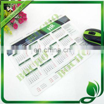 customized Calendar PVC Mouse Pad