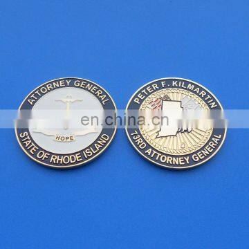 Factory price high quality souvenir coin with filled color