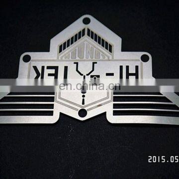 Etched Stainless Steel 3D Office Nameplate With Customized Logo