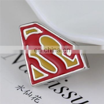 new design custom stainless steel super hero logo metal lapel badge pin for promotional