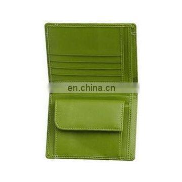 PROMOTIONAL GREEN LEATHER CARDS WALLET CUSTOMIZED