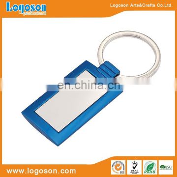 Promotion Hot Sell Cheap Rectangle Custom Metal Laser Engrave Name Keychain