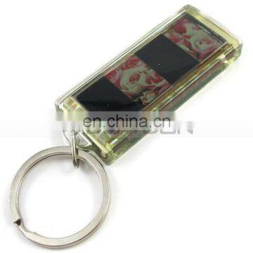 2 Inch Screen AD Promotion Gift Custom Flash Logo Solar Alloy Key Ring