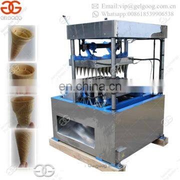 Gas Type Ice Cream Snow Cone Baking Making Wafer Bowl Forming Machine For Sale photo-4