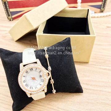 Hot sale cardboard gift box for watch purple