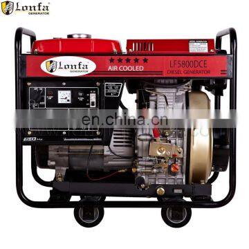 5kva 5kw 5kv mini small portable air cooled diesel generator set