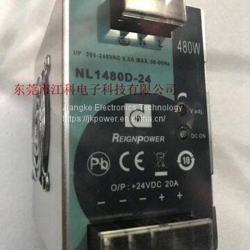NL1480D-24/480W24V20A REIGNPOWER ИСТОЧНИК ПИТАНИЯ С ПЕРЕКЛЮЧАТЕЛЬНОЙ ЭЛЕКТРОННОЙ СХЕМОЙ