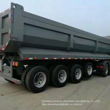 Aggregate 45cbm 80 Tons 4 Axles U-Shape Dump Truck Trailers /Tipper Semi Trailer