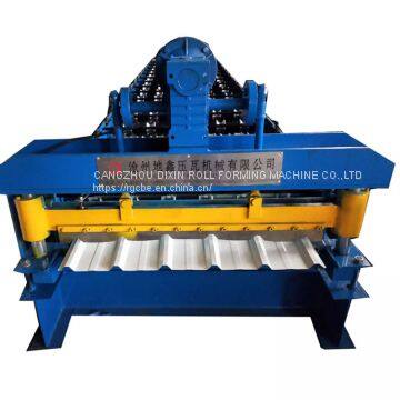 High speed trapezoidal sheet profile roll forming machine