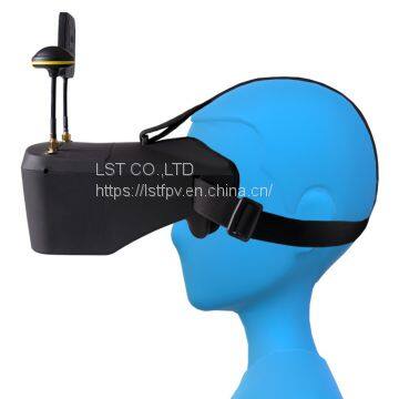 EV800D FPV 3D Goggles 5.8G 40CH FPV Headset With 3.7V 2000mAh Battery DVR and Diversity for FPV Racing Drone photo-3