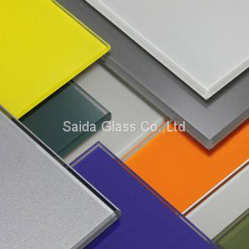 Customise Flat Glass Euro Gray Tinted Glass and Back Painted Glass for Decoration