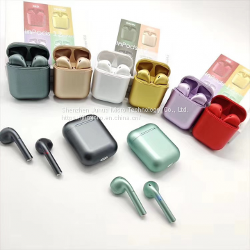 inpods i12 charging box Hot seller Tws Wireless Earphone Headphones BT 5.0 TWS Ear Phone For Mobile