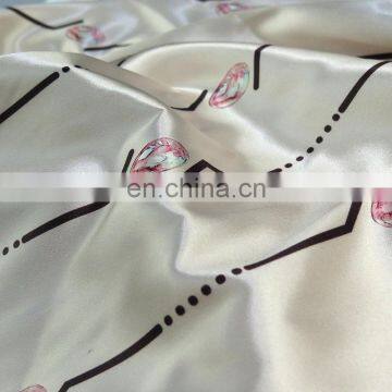 High quality 100% polyester soft satin printed fabric for scarves