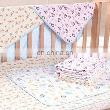 Printed Cartoon Pattern Waterproof Crib Size Infant Baby Urine Mat photo-4